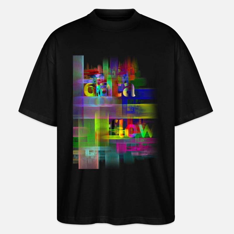 DATA FLOW - Stanley/Stella Oversized Unisex Organic T-shirt Blaster 2.0 - black