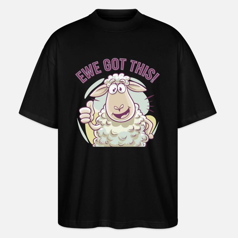 Ewe Got This - Stanley/Stella Oversized Unisex Bio T-Shirt Blaster 2.0 - Schwarz
