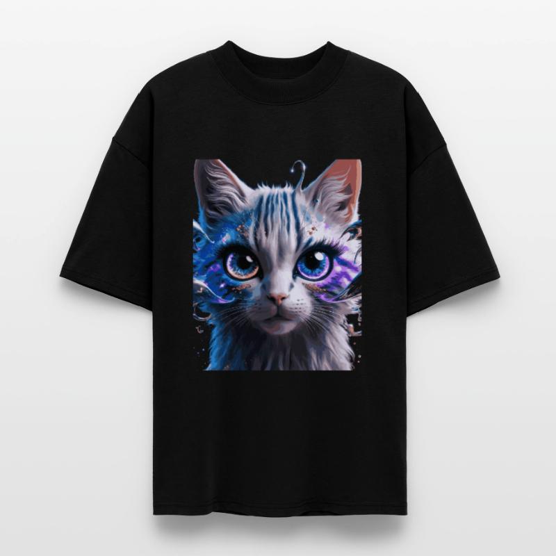 Chat de l’espace T-shirt bio Blaster 2.0 coupe oversize Stanley/Stella Unisexe