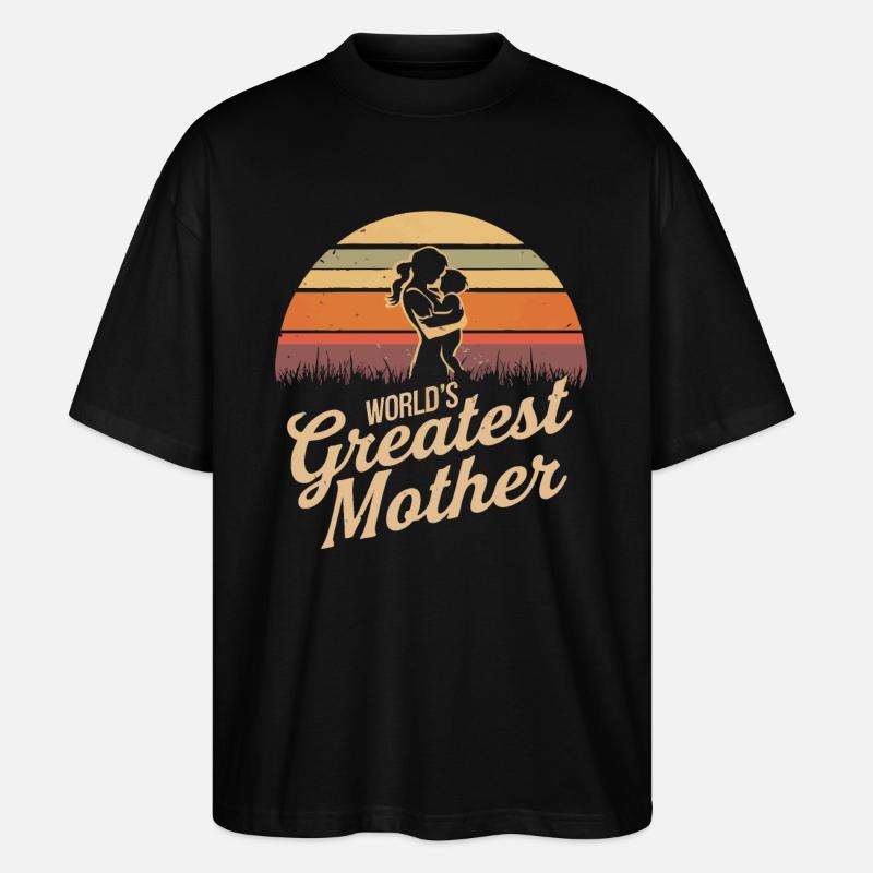 Die beste Mutter der Welt - Stanley/Stella Oversized Unisex Bio T-Shirt Blaster 2.0 - Schwarz