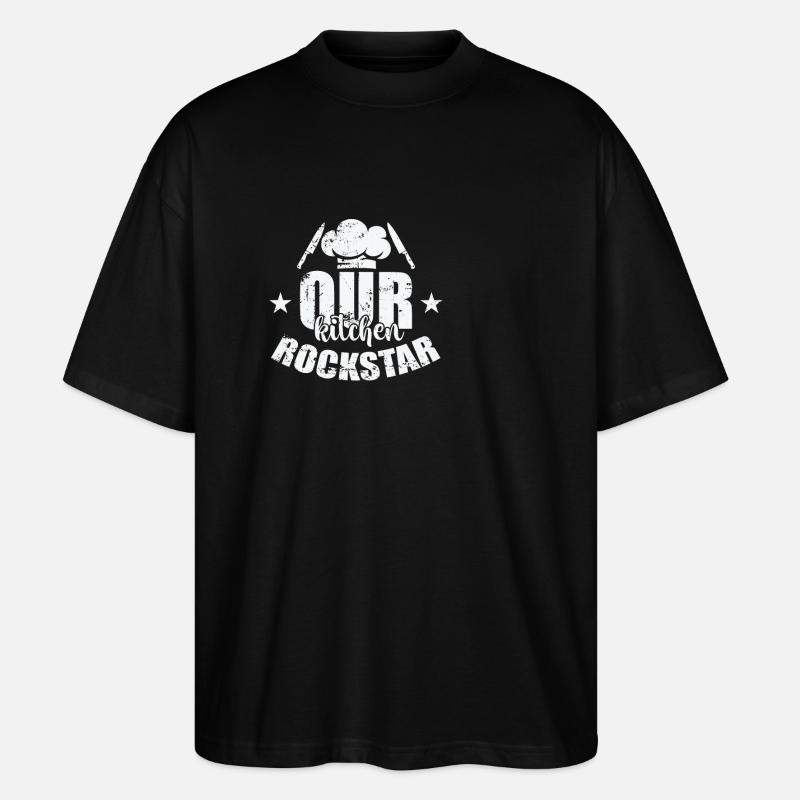 Our Kitchen Star - Stanley/Stella Oversized Unisex Bio T-Shirt Blaster 2.0 - Schwarz