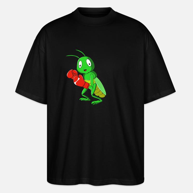 Heuschrecke - Stanley/Stella Oversized Unisex Bio T-Shirt Blaster 2.0 - Schwarz