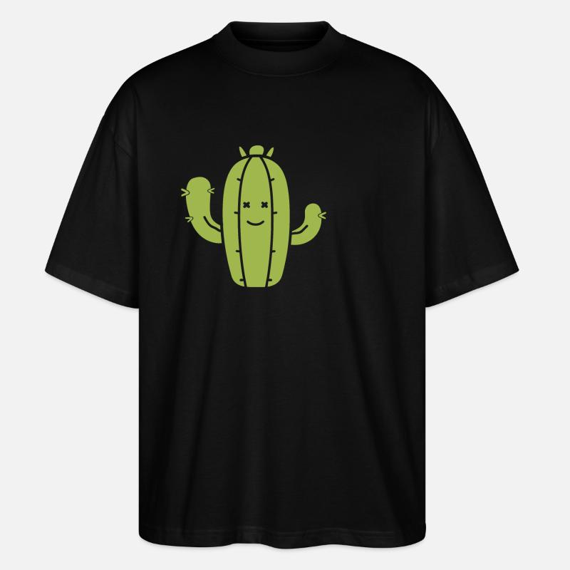 Kaktus - Stanley/Stella Oversized Unisex Bio T-Shirt Blaster 2.0 - Schwarz
