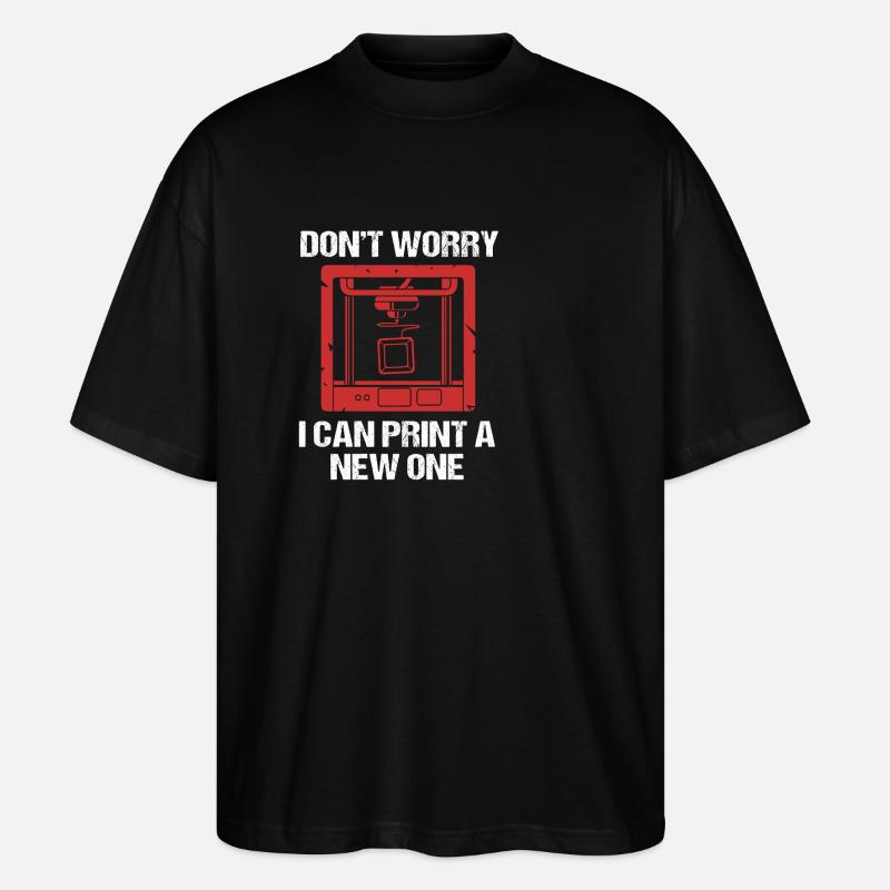 Impression 3D - T-shirt bio Blaster 2.0 coupe oversize Stanley/Stella Unisexe - noir