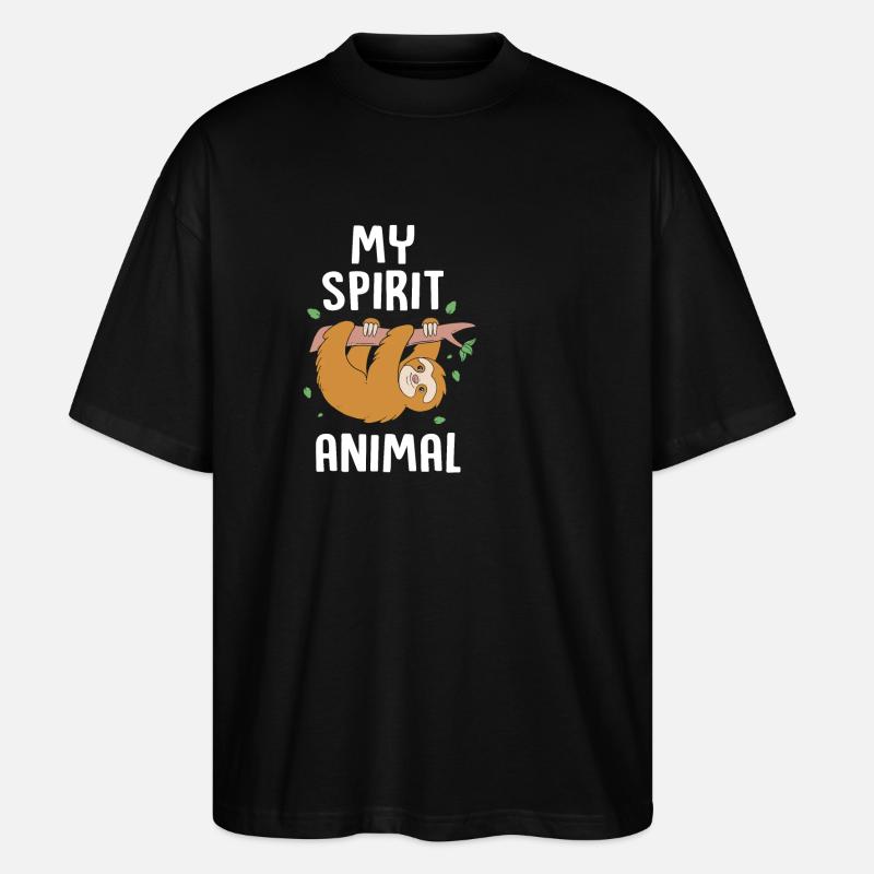 Sloth - Stanley/Stella Oversized Unisex Organic T-shirt Blaster 2.0 - black