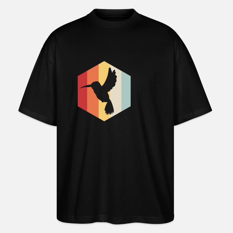 Kolibri - Stanley/Stella Oversized Unisex Bio T-Shirt Blaster 2.0 - Schwarz