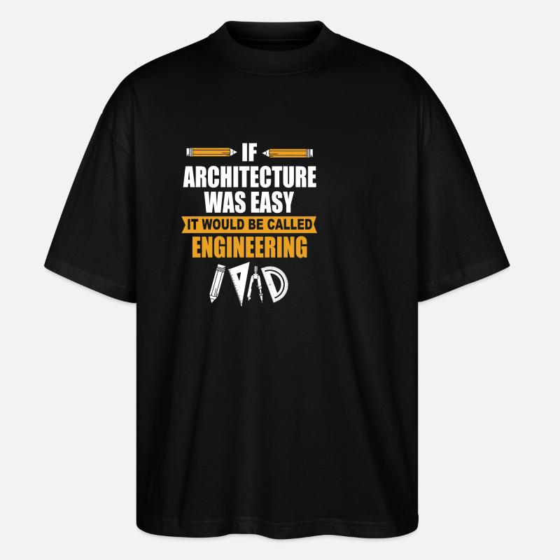 Architecte - T-shirt bio Blaster 2.0 coupe oversize Stanley/Stella Unisexe - noir