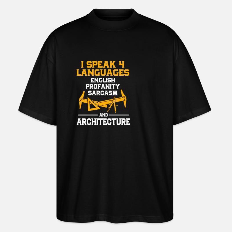 Architecte Architecture - T-shirt bio Blaster 2.0 coupe oversize Stanley/Stella Unisexe - noir