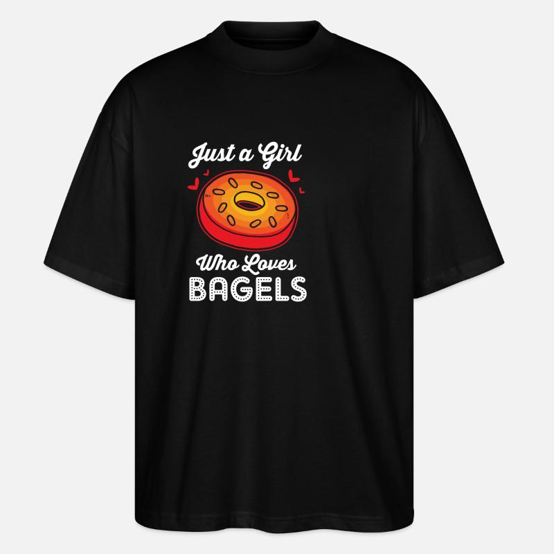Bagel - Stanley/Stella Oversized Unisex Bio T-Shirt Blaster 2.0 - Schwarz