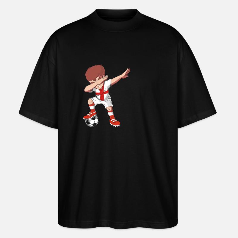 England Englisch - Stanley/Stella Oversized Unisex Bio T-Shirt Blaster 2.0 - Schwarz