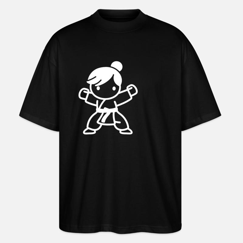 karate - T-shirt bio Blaster 2.0 coupe oversize Stanley/Stella Unisexe - noir