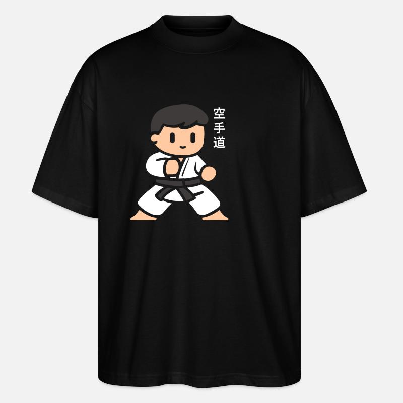 karate - T-shirt bio Blaster 2.0 coupe oversize Stanley/Stella Unisexe - noir