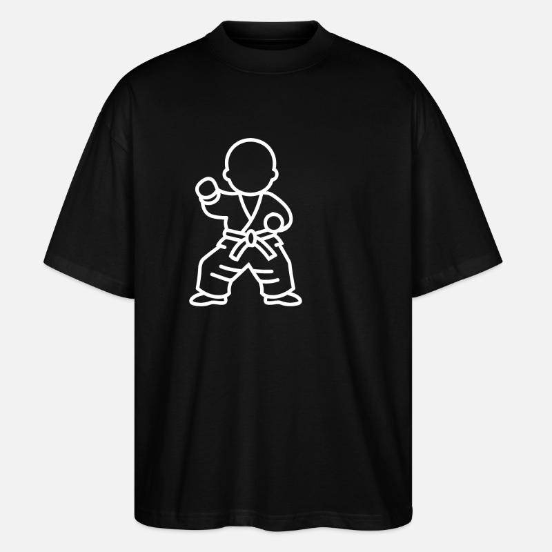 karate - T-shirt bio Blaster 2.0 coupe oversize Stanley/Stella Unisexe - noir