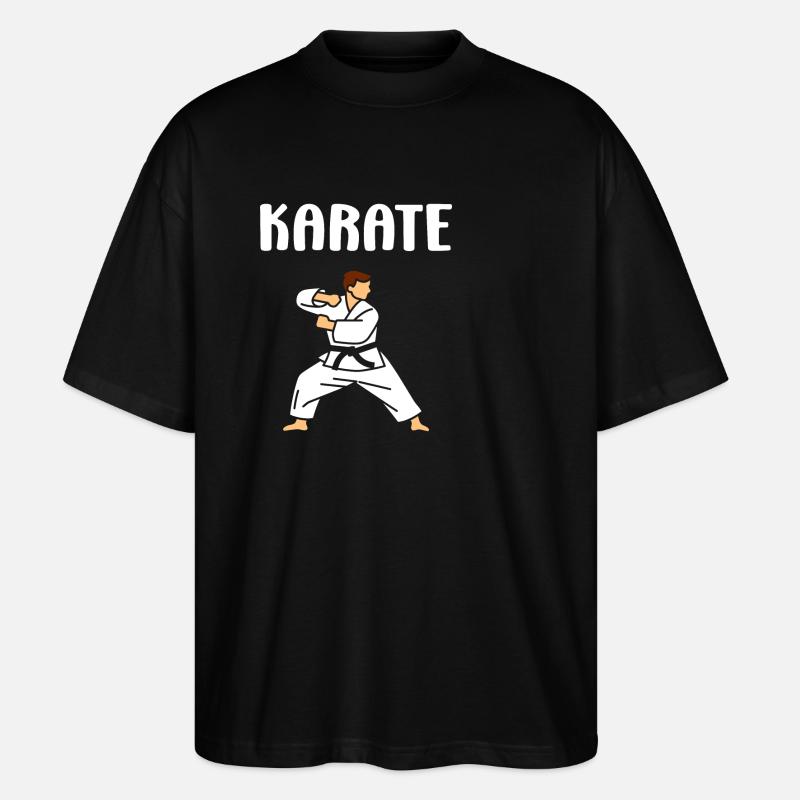 karate - T-shirt bio Blaster 2.0 coupe oversize Stanley/Stella Unisexe - noir
