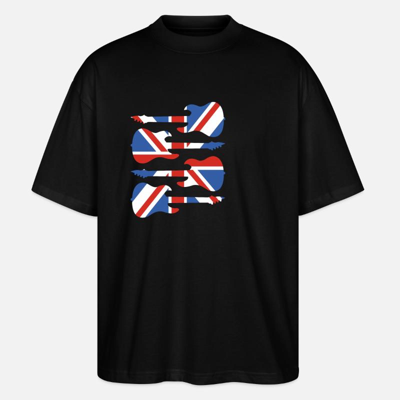 England - Stanley/Stella Oversized Unisex Bio T-Shirt Blaster 2.0 - Schwarz