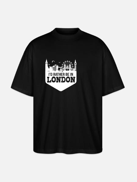 England English - Stanley/Stella Oversized Unisex Organic T-shirt Blaster 2.0 - black