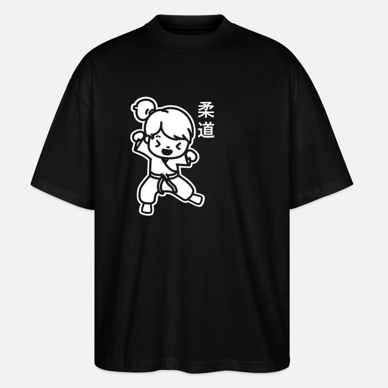 judo - T-shirt bio Blaster 2.0 coupe oversize Stanley/Stella Unisexe - noir