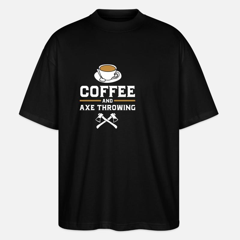Axe Throw - Stanley/Stella Oversized Unisex Organic T-shirt Blaster 2.0 - black