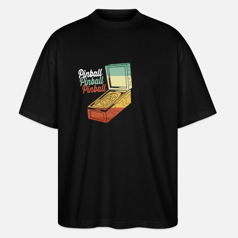 Flipper Boîte de flipper - T-shirt bio Blaster 2.0 coupe oversize Stanley/Stella Unisexe - noir