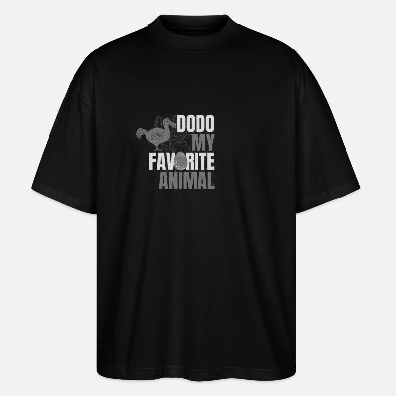 Dodo mon animal préféré - T-shirt bio Blaster 2.0 coupe oversize Stanley/Stella Unisexe - noir