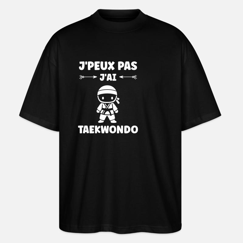 Taekwondo - Stanley/Stella Oversized Unisex Bio T-Shirt Blaster 2.0 - Schwarz