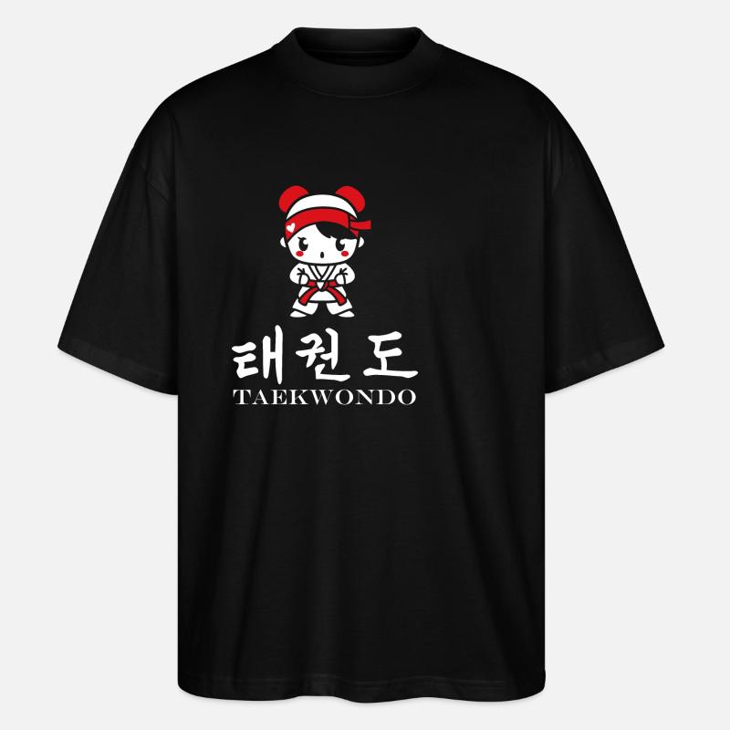 Taekwondo - Stanley/Stella Oversized Unisex Bio T-Shirt Blaster 2.0 - Schwarz