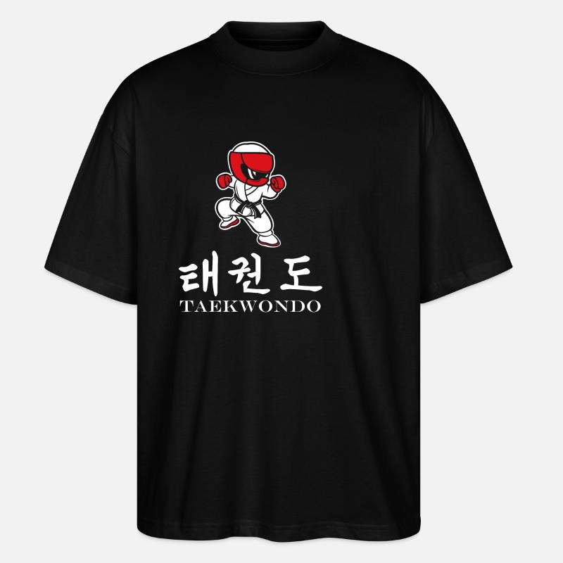 Taekwondo - Stanley/Stella Oversized Unisex Bio T-Shirt Blaster 2.0 - Schwarz