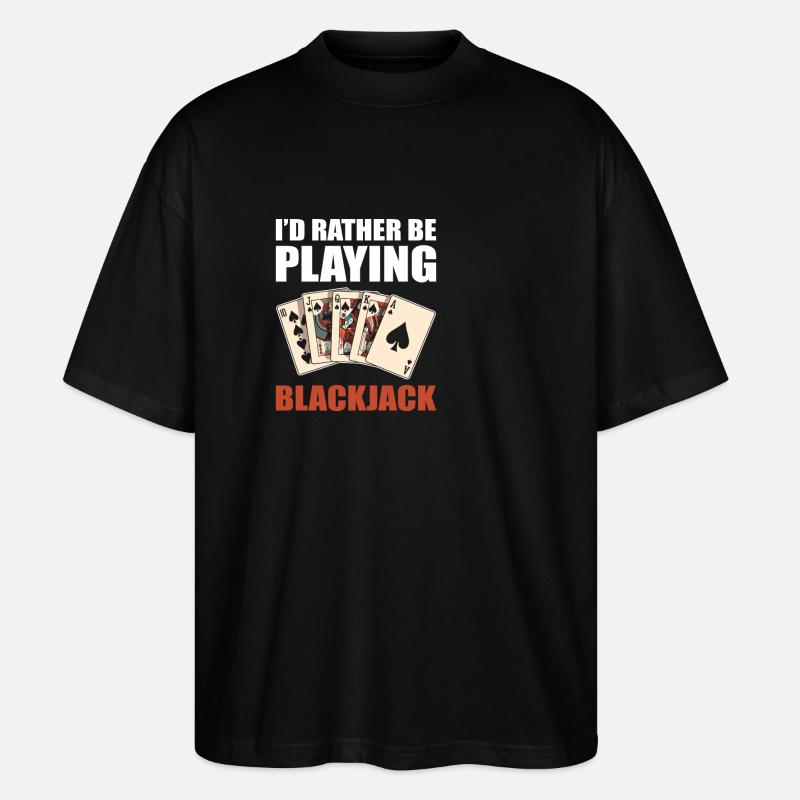 Blackjack Black Jack - Stanley/Stella Oversized Unisex Bio T-Shirt Blaster 2.0 - Schwarz