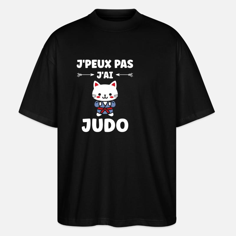 judo - T-shirt bio Blaster 2.0 coupe oversize Stanley/Stella Unisexe - noir