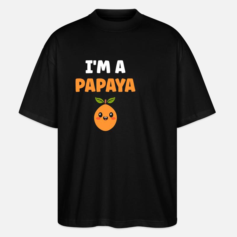 Papaya - Stanley/Stella Oversized Unisex Bio T-Shirt Blaster 2.0 - Schwarz