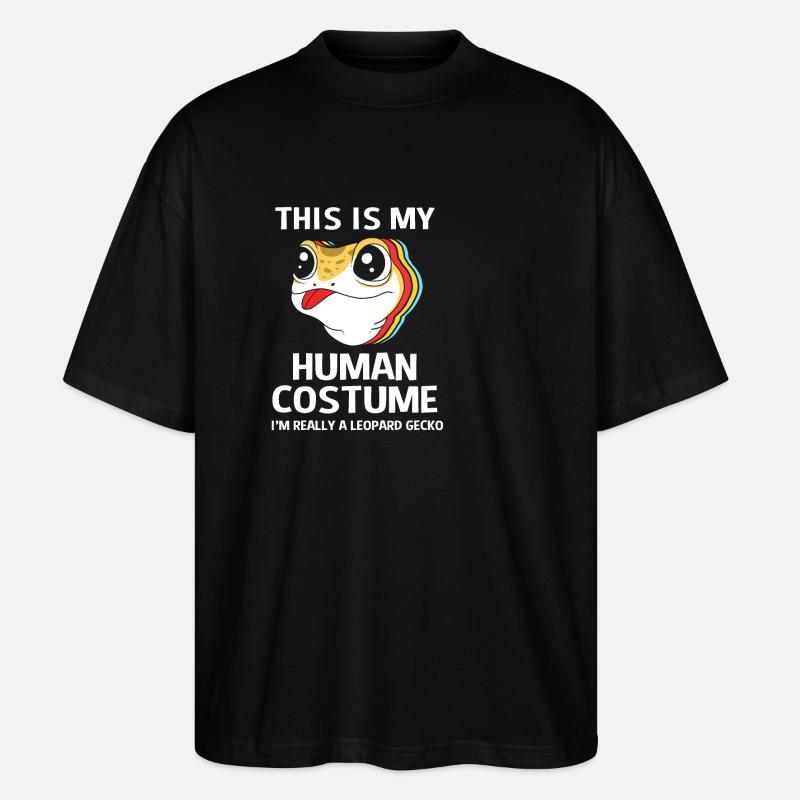 Leopard Gecko - Stanley/Stella Oversized Unisex Bio T-Shirt Blaster 2.0 - Schwarz