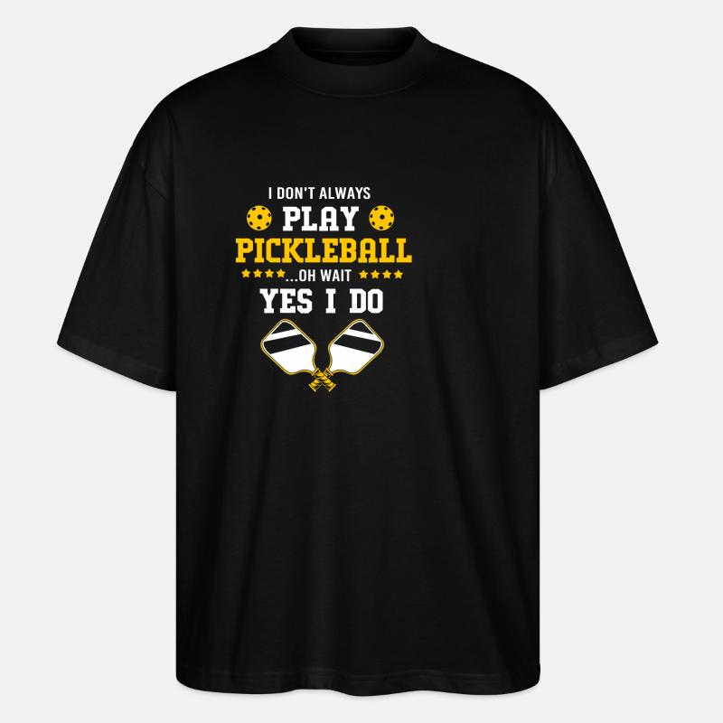 Pickleball - Stanley/Stella Oversized Unisex Bio T-Shirt Blaster 2.0 - Schwarz