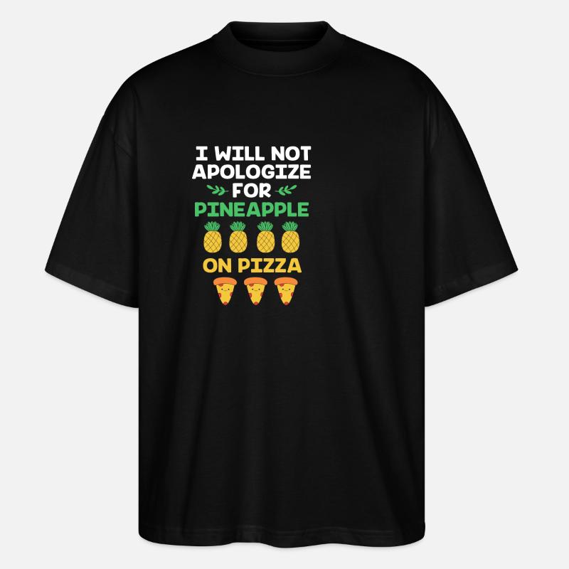Pizza Hawaii - Stanley/Stella Oversized Unisex Bio T-Shirt Blaster 2.0 - Schwarz