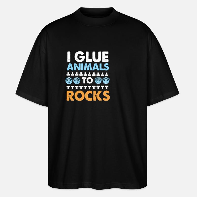 Aquarium Aquarist - Stanley/Stella Oversized Unisex Bio T-Shirt Blaster 2.0 - Schwarz