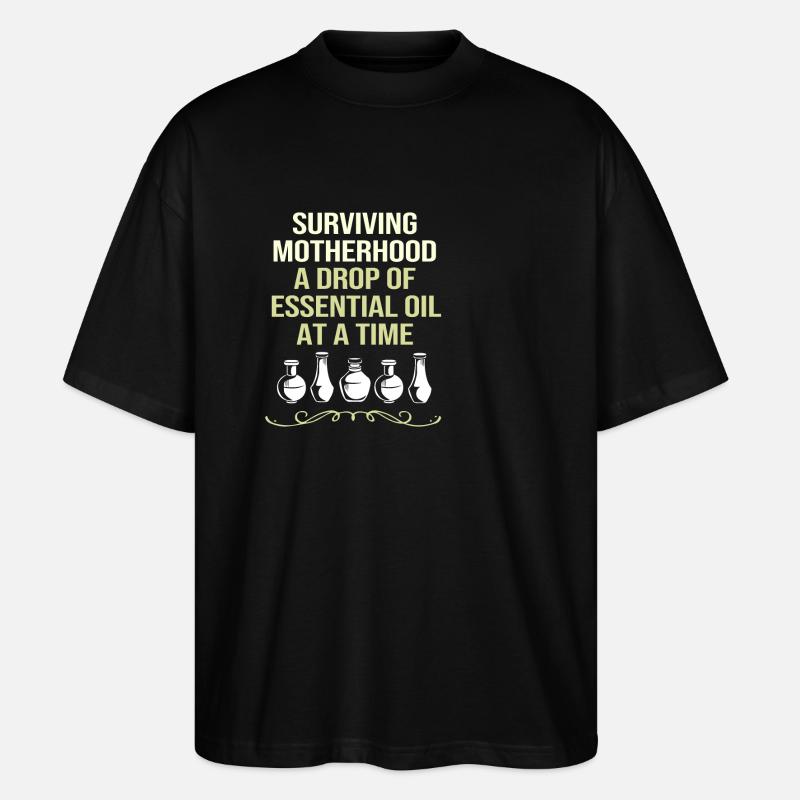 Ätherisches Öl - Stanley/Stella Oversized Unisex Bio T-Shirt Blaster 2.0 - Schwarz