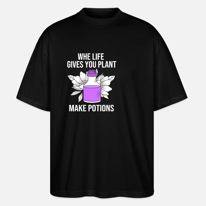 Ätherisches Öl - Stanley/Stella Oversized Unisex Bio T-Shirt Blaster 2.0 - Schwarz