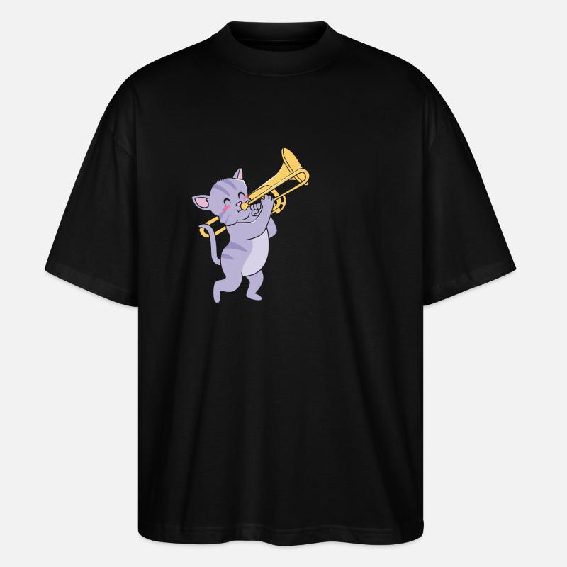 Posaune - Stanley/Stella Oversized Unisex Bio T-Shirt Blaster 2.0 - Schwarz