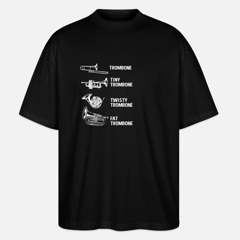 Posaune - Stanley/Stella Oversized Unisex Bio T-Shirt Blaster 2.0 - Schwarz