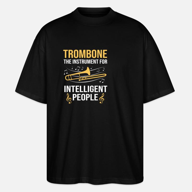 Trombone - T-shirt bio Blaster 2.0 coupe oversize Stanley/Stella Unisexe - noir