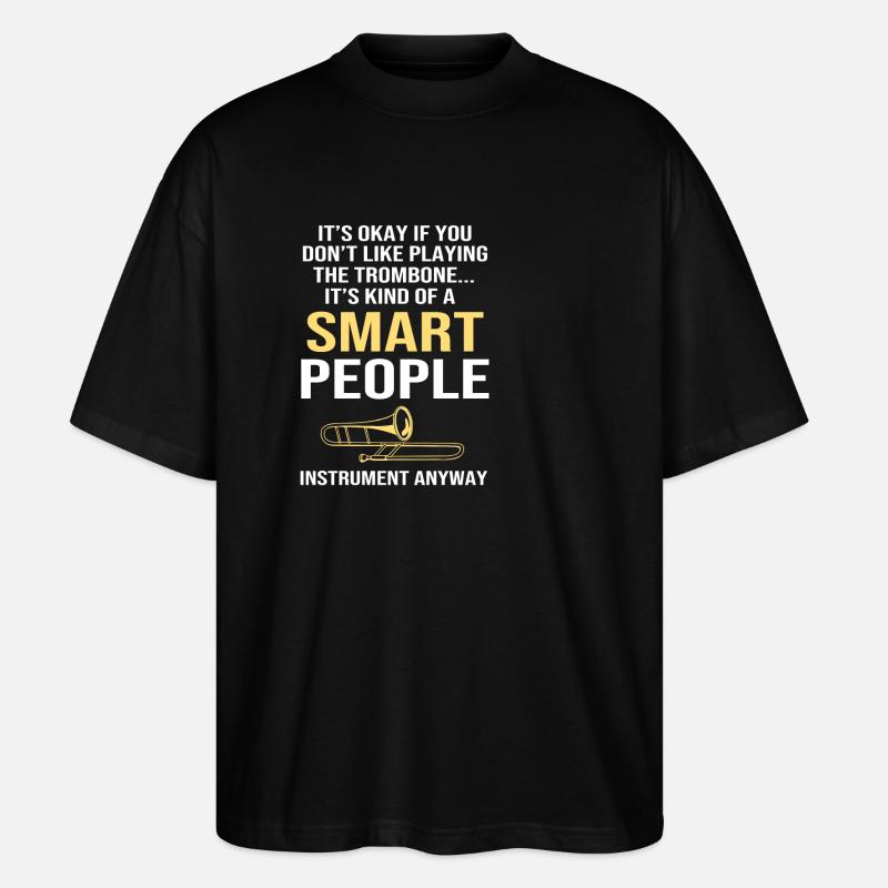 Trombone - T-shirt bio Blaster 2.0 coupe oversize Stanley/Stella Unisexe - noir
