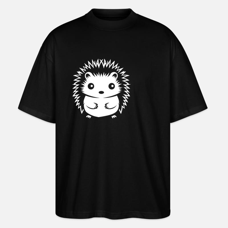 Hérisson - T-shirt bio Blaster 2.0 coupe oversize Stanley/Stella Unisexe - noir
