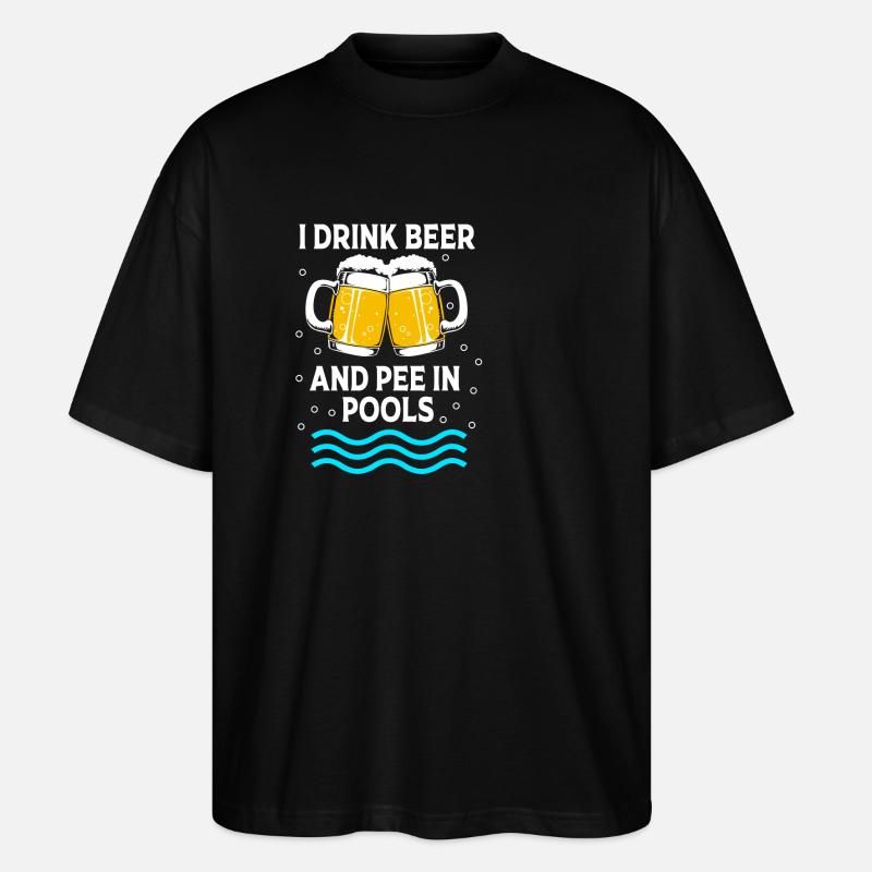Pool Party - Stanley/Stella Oversized Unisex Bio T-Shirt Blaster 2.0 - Schwarz
