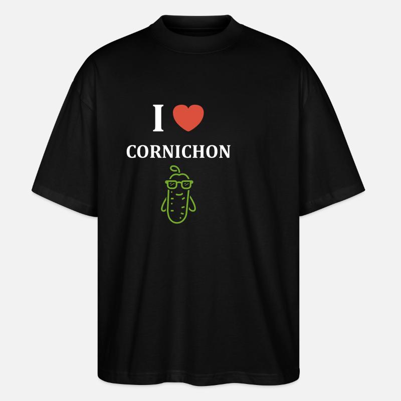 cornichon - T-shirt bio Blaster 2.0 coupe oversize Stanley/Stella Unisexe - noir
