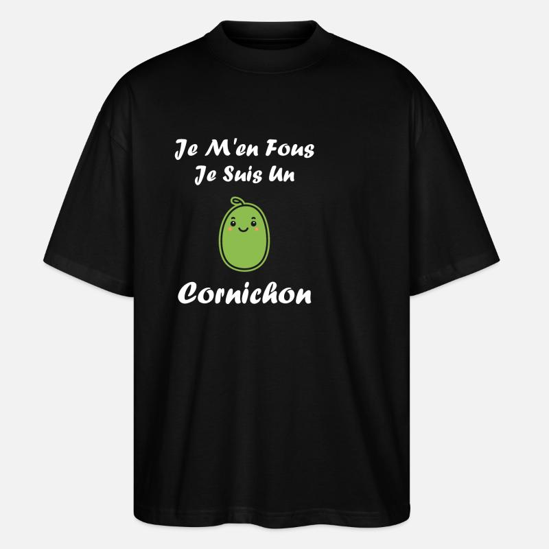 cornichon - T-shirt bio Blaster 2.0 coupe oversize Stanley/Stella Unisexe - noir