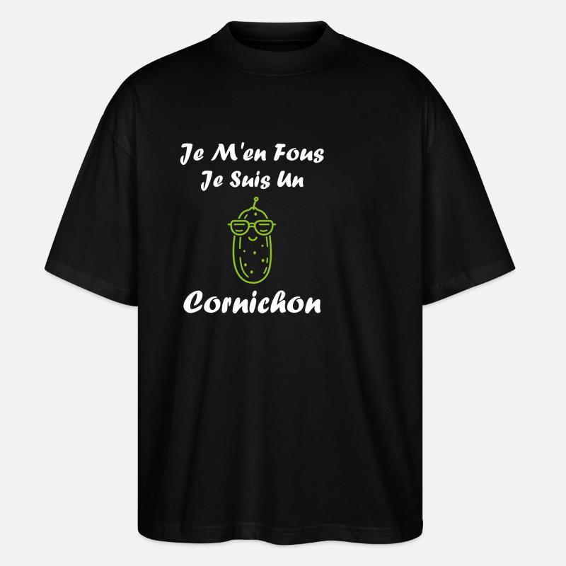 cornichon - T-shirt bio Blaster 2.0 coupe oversize Stanley/Stella Unisexe - noir