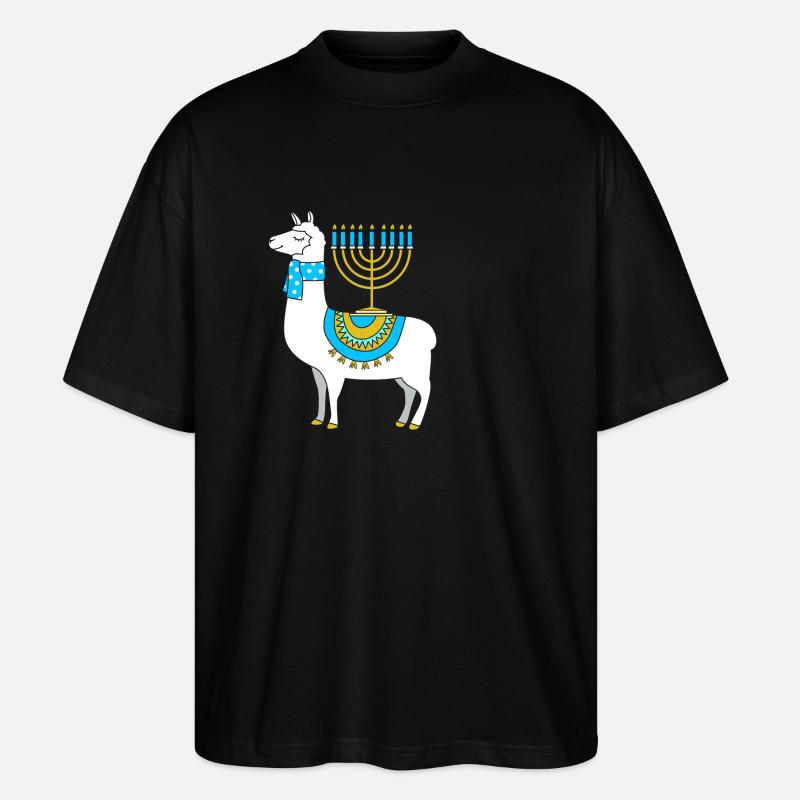 Hanoucca - T-shirt bio Blaster 2.0 coupe oversize Stanley/Stella Unisexe - noir