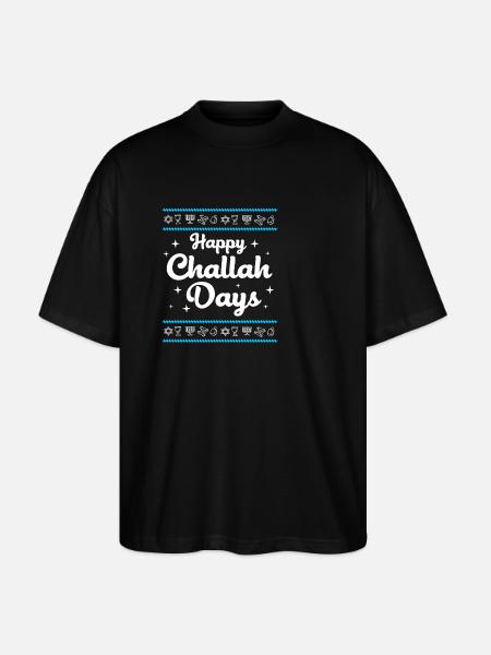Hanukkah - Stanley/Stella Oversized Unisex Organic T-shirt Blaster 2.0 - black