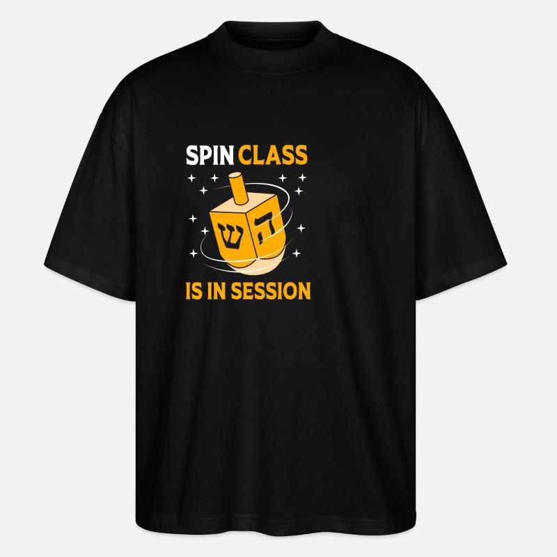 Hanoucca - T-shirt bio Blaster 2.0 coupe oversize Stanley/Stella Unisexe - noir