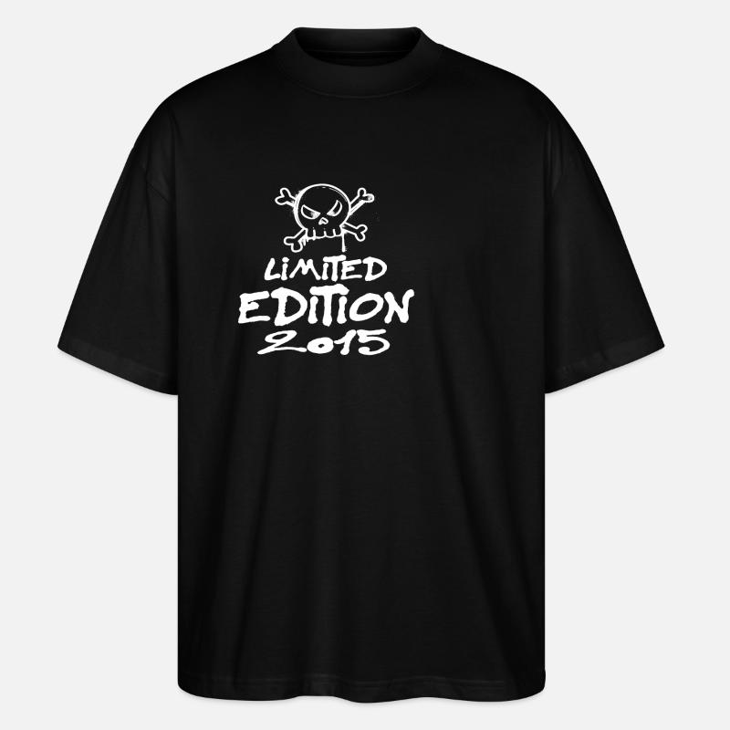 Edition Limitée 2015 Anniversaire 2015 Naissance - T-shirt bio Blaster 2.0 coupe oversize Stanley/Stella Unisexe - noir