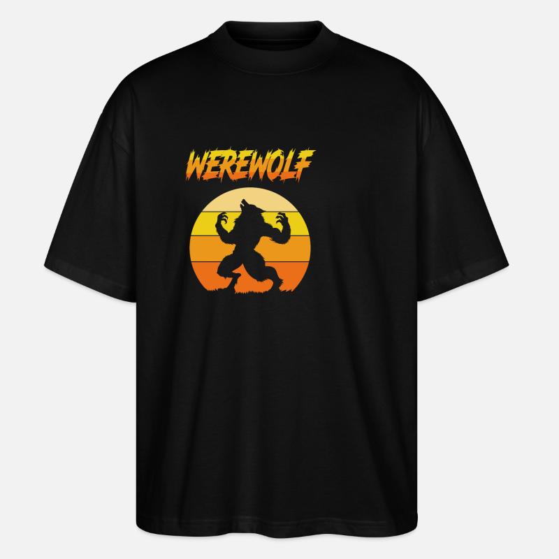Werwolf - Stanley/Stella Oversized Unisex Bio T-Shirt Blaster 2.0 - Schwarz
